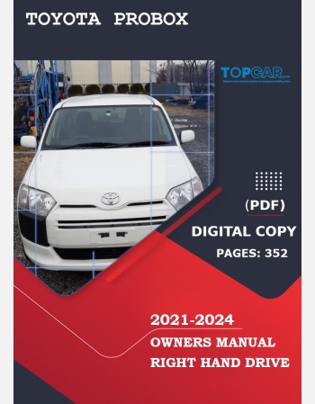 toyota probox 2021 2022 2023 2024 owners manual
